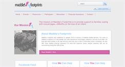 Desktop Screenshot of maddiesfootprints.org