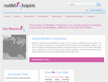 Tablet Screenshot of maddiesfootprints.org